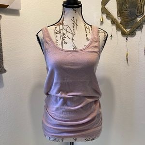 Pink with micro-glitter Tank top x-large